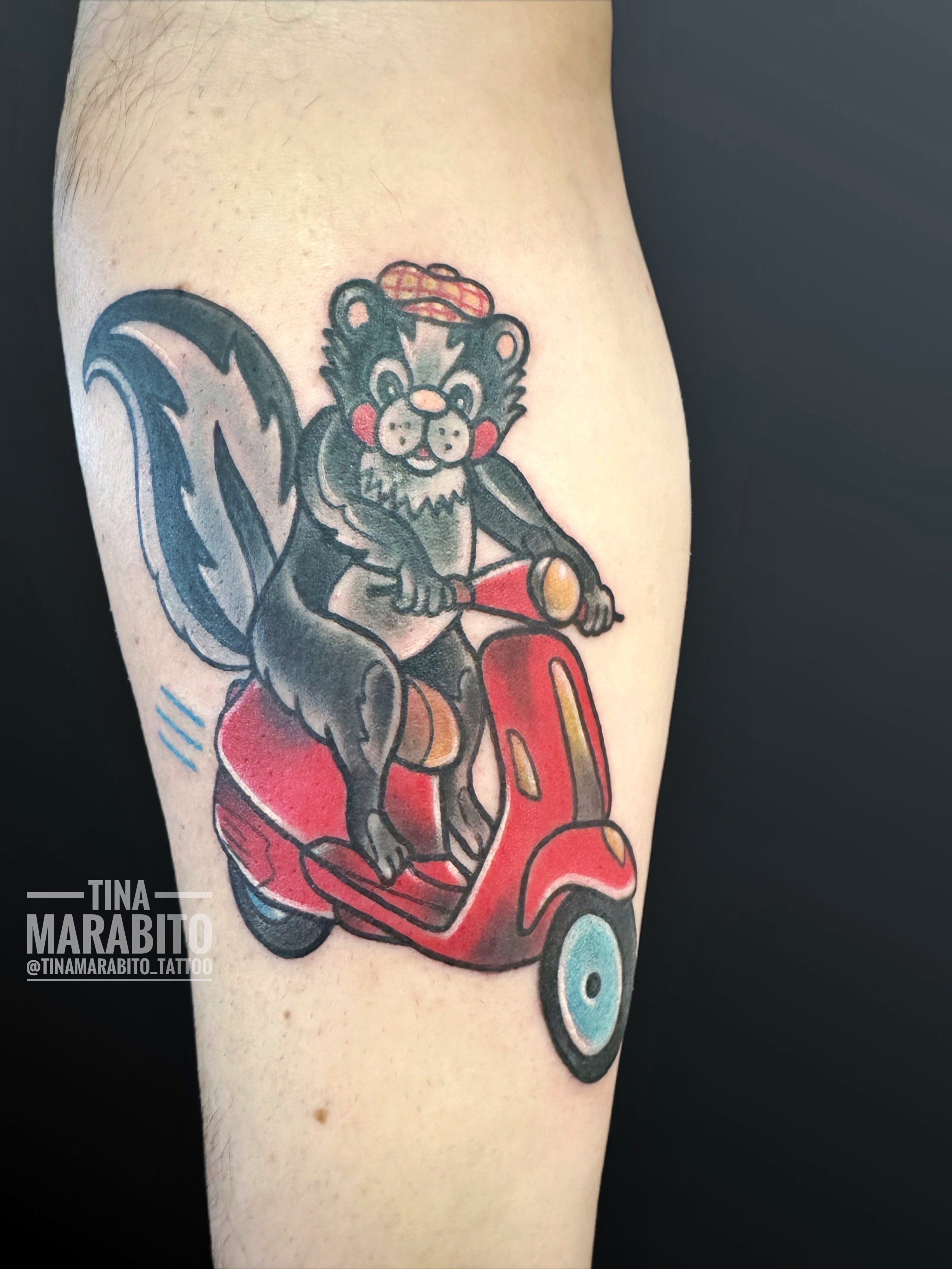 Skunk tattoo I did   rSkunks